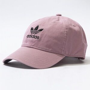 NWT Adidas Relaxed Strapback Adjustable Hat Mauve Black One Size Classic